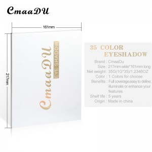 35 တောက်ပသောအရောင်များ matte shimmer eyeshadow ကြာရှည်ခံမိတ်ကပ် palette 副本