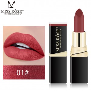 ລິບສະຕິກກັນນໍ້າ ກັນນໍ້າ ລິບສະຕິກ Matte Black Matte Lipstick Square Makeup Long Lasting Nude Lipstick-7301-021W