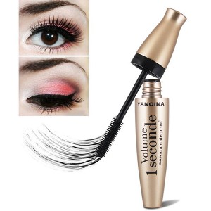 Black Curling Eyelash Smooth Mascara With Silicone Brush Waterproof Sweatproof Non-smudge Long Pering Eye Cosmetic-8818#