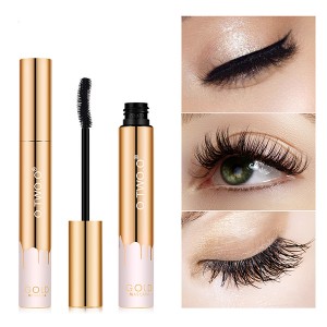 3D Mascara Lengthening Black Lash Eyelash Extension Eye Lashes Brush Beauty Makeup Μακράς χρήσης Χρυσό Χρώμα Μάσκαρα-9981