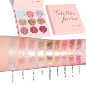 9 Color Diamond Eye Shadow Palette Glitter Powder High Gloss Shimmering 9SJCF