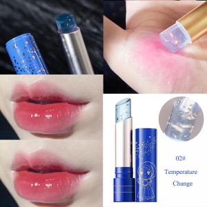 Moisturizing Gold Foil Lip Balm Princess Kiss Color Changing Lip Balm Lasting Lip Care Oil BL-00038