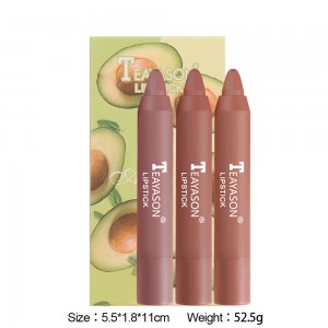 3 Faarwen Set Matte Lipstick Pen Pigment Nährlech Samt Glänzend Lip Sexy Waasserdicht Rout Lip Tint dauerhaft Faarf Damen Moud Makeup DYS-01