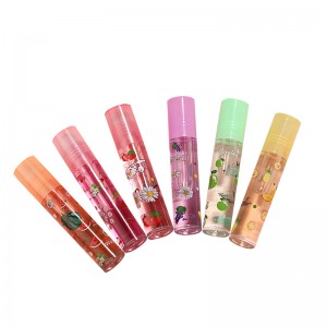 Рідка прозора блискуча олія для губ зволожуюча безбарвна фруктова губа для жінок Cute Lip Tint DYS01