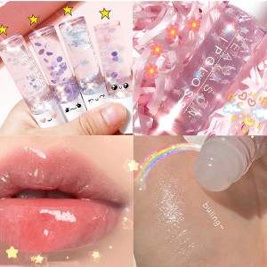 Транспарентен сјај за усни Бисерен бел основен сјај за усни Хидратантно масло за усни DYS03