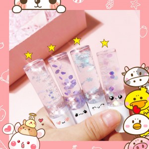 Transparan Lip Gloss Pearlescent White Base Lip Gloss Pelembab Minyak Bibir DYS03