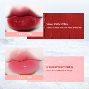 Temperaturendring Lipstick Velvet Lipstick Glatt og fuktighetsgivende gjennomsiktig Jelly G25B