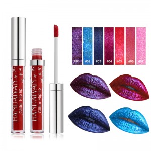 5 Warna gloss waterproof shimmer lip gloss lipstik cair HDY01