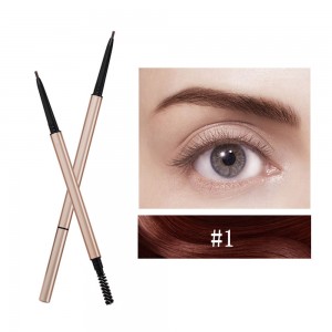Оптовая продажа Ultra Fine Triangle Eyebrow Pencil Precise Brow Definer Долговечный водонепроницаемый блонд коричневый макияж для бровей 7 цветов-HFY0201