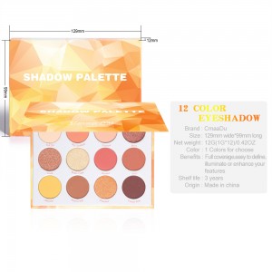 [Ready Stock] 12 Color Eyeshadow Pallete Matte Eyeshadow HS12S