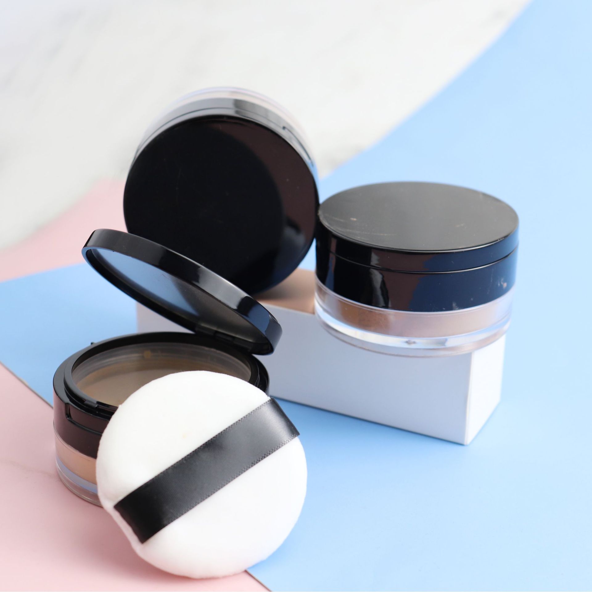 Nøytral 10 farger svart deksel fast makeup løs pudder matt concealer pudder uten makeup concealer pudder—— HSY03