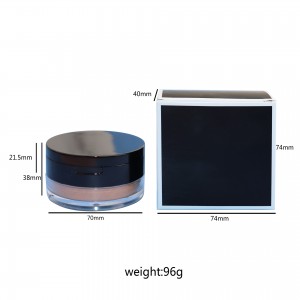 Neutral 10 färger svart lock fast makeup löst puder matt concealerpuder utan makeup concealerpuder—— HSY03