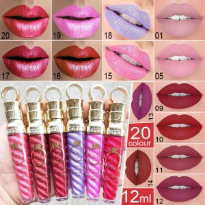Matte Lipstick Ba tare da Canjawa ba, ROMANTIC Lep Gloss Rouge moisturizer HU