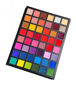 7 warna Private Label Tahan Lama Matte Pearl Waterproof Bright Eyeshadow Palette-HXHZ01
