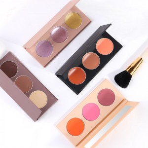 makeup foundation label custom logo makeup blush Powder Soft And Delicate Makeup 3 Colors blush palette-JY05