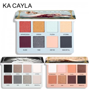 8-වර්ණ matte pigment glitter eyeshadow palette KA8SYY
