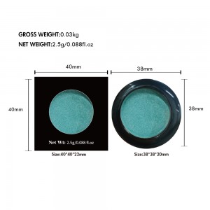 Private label enkelt farve 26mm mat perle shimmer glitter jordfarve øjenskygge-MSEDZ01