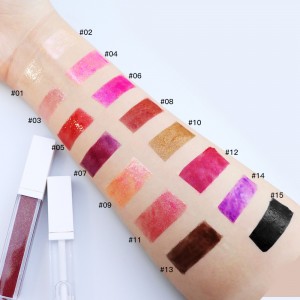 15 Warna Tahan Air Matte Lipstik Pigmen Merah Tua Hitam Tahan Lama Lip Gloss Makeup Wanita Lipgloss-MSL15046Z
