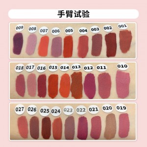 27 color neutral lip gloss no logo lip glaze non-stick inkomishi matte lip glaze moisturizing lip glaze——MY09