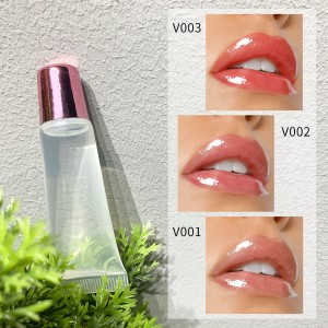 Shkëlqim buzësh pelte unisex pa logo Shkëlqim buzësh me 3 ngjyra Shkëlqim buzësh hidratues Dudu——MY10