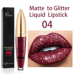 Metaallipstiffie Waterdig Langdurige Hoogs gepigmenteerde Glitter Pêrel Vloeibare Lipstiffie Non-Stick Cup Lip Gloss P1230