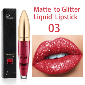 Metallic Lipstik Tahan Air Tahan Lama Sangat Berpigmen Glitter Pearl Liquid Lipstik Non-Stick Cup Lip Gloss P1230