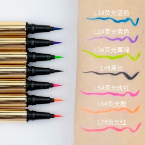 eyeliner ທີ່ບໍ່ແມ່ນໂລໂກ້ Unisex, ການປຸງແຕ່ງທີ່ກໍາຫນົດເອງ, ຫນາແຫນ້ນ, ກ້ຽງແລະທົນທານ eyeliner —P140