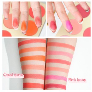 6 warna Blush makeup buligir alami rouge bubuk blush matte warna gampang Blush palette kageulisan makeup-SH0003