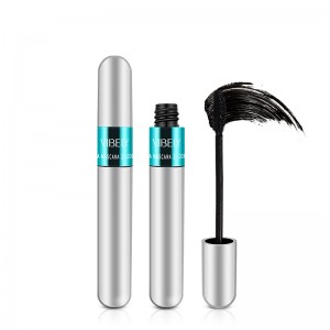 4D Lengthening Mascara Waterproof, Ib qho yooj yim-drying Naturally Mos Long Eyelashes Makeup Mascara