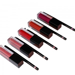 Lip Glaze seri ki enpèmeyab ak ki pa manyak ki pa logo glas lèv Customized Mat lip gloss mete ki dire lontan makiyaj lip gloss——SXM09
