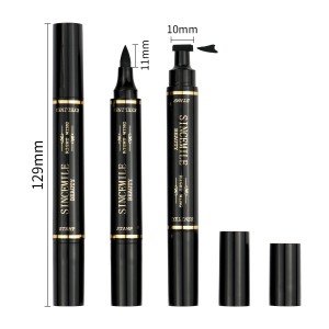 Vodootporna, brzosušeća, neutralna olovka za oči bez logotipa, gusta, glatka i izdržljiva crna olovka za oči——SXM13
