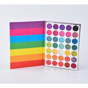 Paleta de sombras de ojos de color tierra mate nacarado arcoíris de 35 colores belleza de etiqueta privada-XSW-YY-35