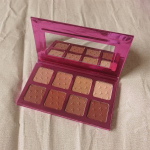 Walang logo na 8-color blusher matte three-dimensional complexion makeup repairing palette