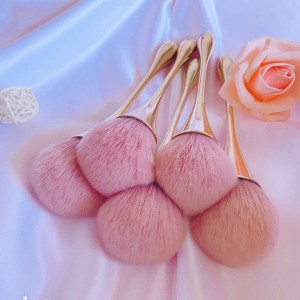 Pennello per blush in polvere d'oro rosa Pennello per maquillaje professionale SZ-RKD-01