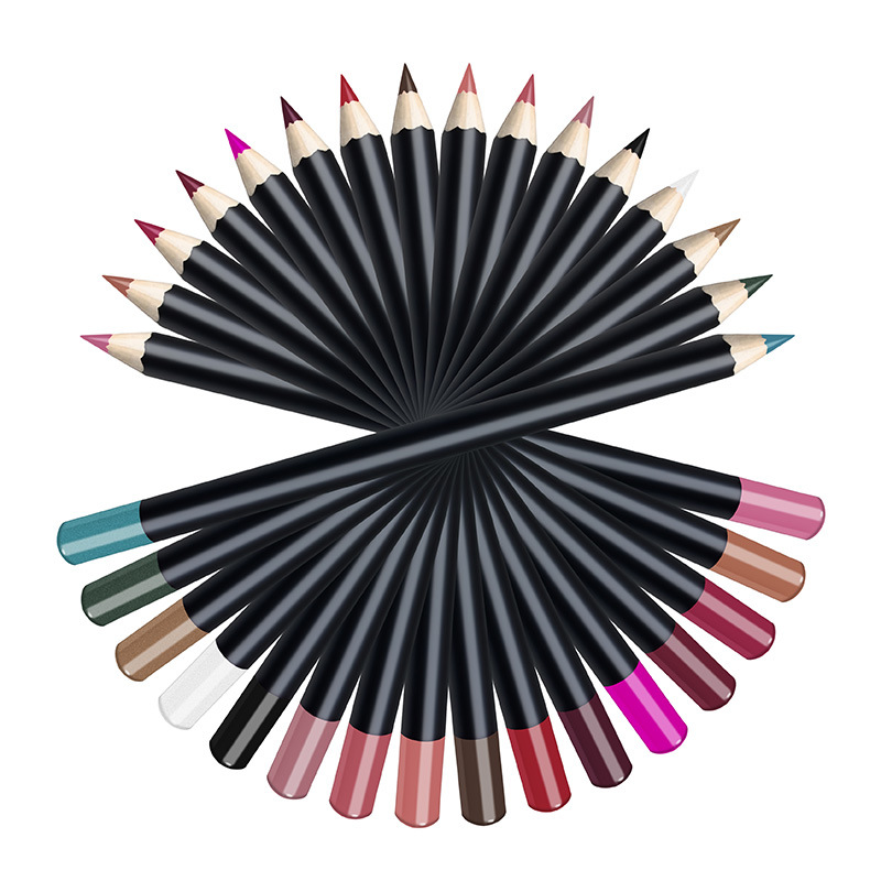 Funkcija črtala za ustnice 3 proti 1 Linija črtala za oči lahko uporablja 21 barvni svinčnik za ustnice šminko brez LOGO-PNCZ03