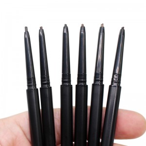 6 renkli çift başlı ince kaş kalemi ince renksel geriverim doğal otomatik döndürmeli kaş kalemi-PNCZ05