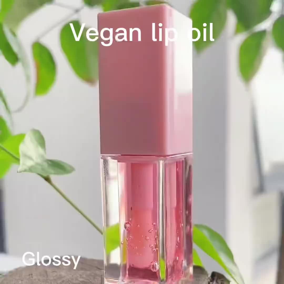 Gros faible MOQ haute qualité brillant à lèvres huile aromatisante marque privée fruit pastèque clair végétalien rose huile à lèvres