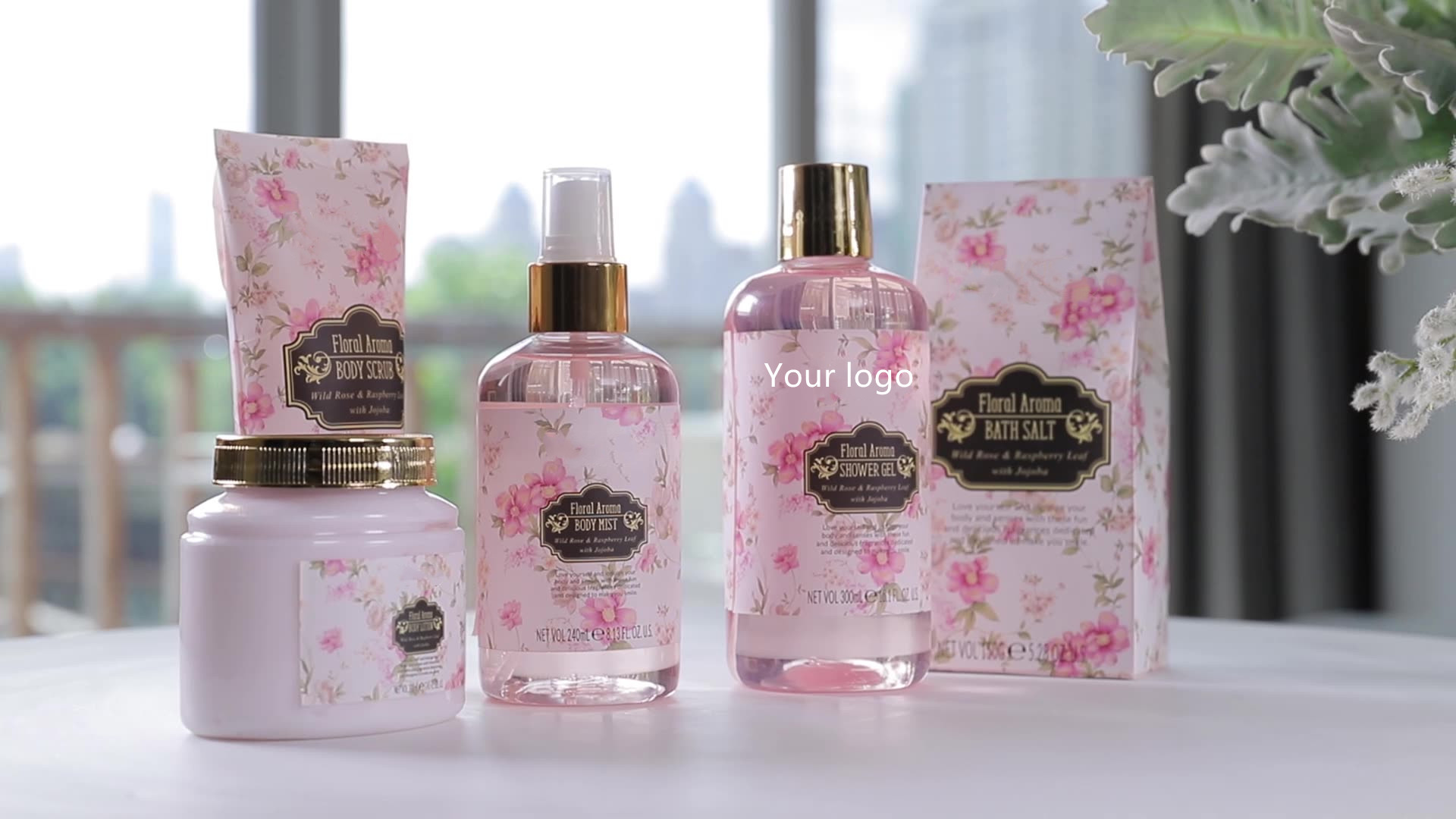 Magnolia Blossom Kisimusi Shower Gel Spa Bath Gift Set