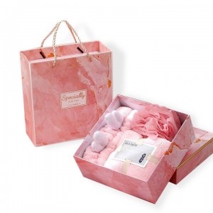 Персонализирани подаръци Промоционални подаръчни комплекти за шаферки Артикули Душ за баня с гъба за тяло Хавлиена лента за коса