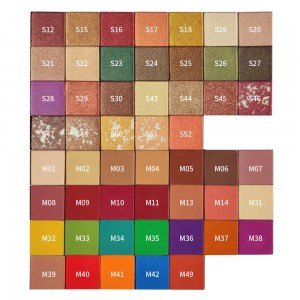 Cosmetics private label magnetic single shimmer pressed eyeshadow square pan single eyeshadow pigment