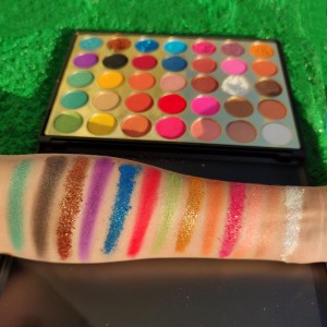 Makeup eyeshadow pigmén tinggi labél pribadi 35N7 palette kalangkang panon warna