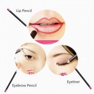 Novi proizvod 3 u 1 višebojna olovka za usne, olovka za oči, višenamjenska olovka za šminkanje, prirodna i laka za bojenje, olovka za obrve koja se ne razmazuje ——HSY5001