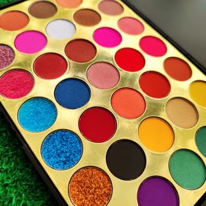 Make-up-Lidschatten-Eigenmarken-35N7-Farb-Lidschatten-Palette mit hohem Pigmentgehalt