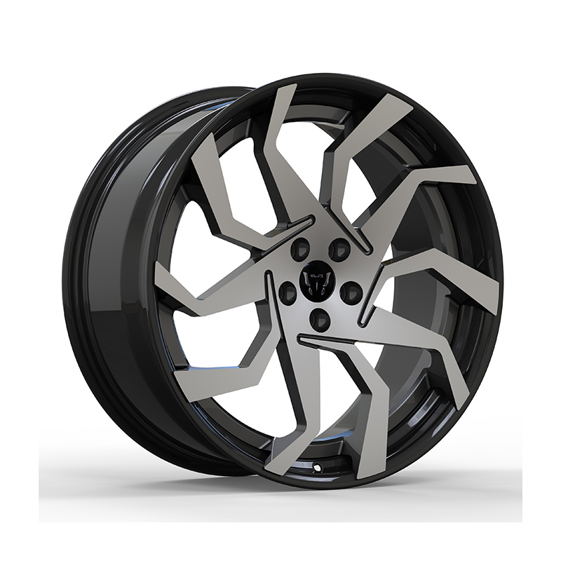 Two-piece forged alloy wheel , consisting of two parts: the rim and the spoke.