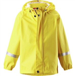 100% Polyester Waterproof PU Raincoat raincoat yokhala ndi Hood