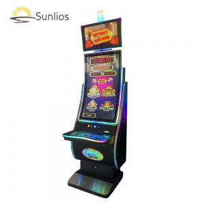 Популярный 43-дюймовый изогнутый игровой автомат с сенсорным экраном нового дизайна