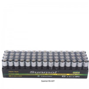 Grutte priis Sina 1.5V R6 Grutte Um3 AA Sink Carbon Heavy Duty Maxell Batterij