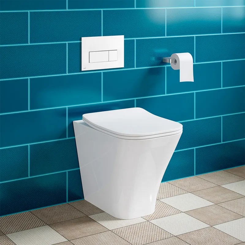 Sanitari del Regno Unito WC da bagno con scarico a gravità WC con gabinetto