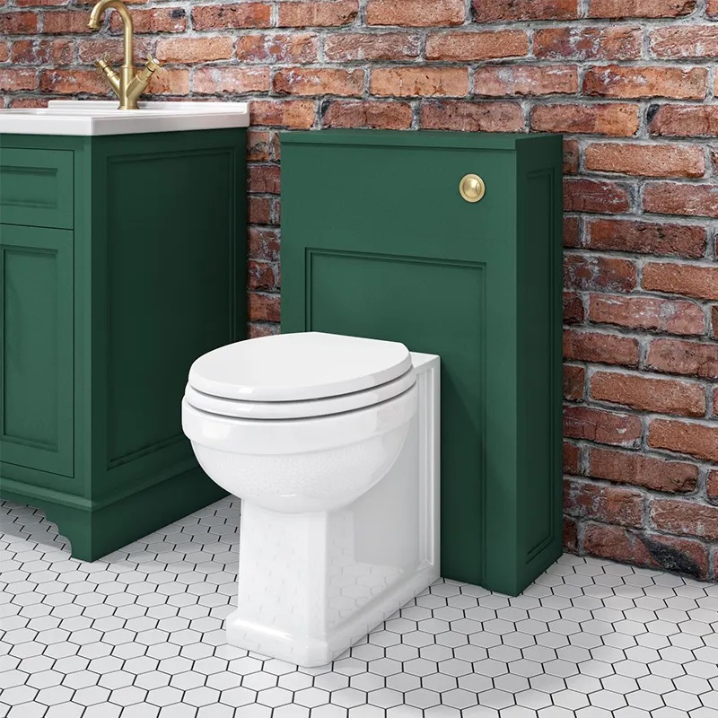 Badrum sanitetsgods klassisk skål europeisk standard p trap dold toalett