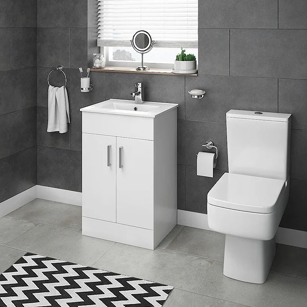 WC Toiletten a Sanitärartikelen a modernen Buedzëmmer